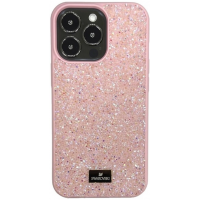 Накладка для iPhone 14 Max 6.7 Swarovski (розовый)